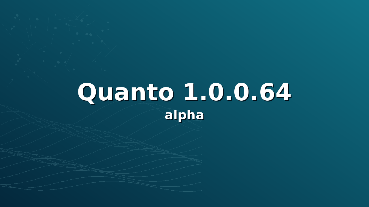 Quanto 1.0.0.64 alpha release — chromatography quantification, reimagined
