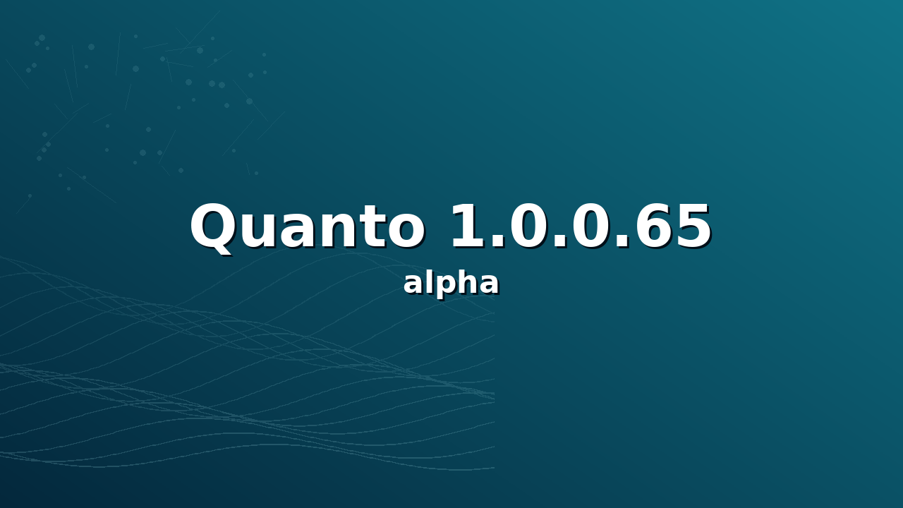 Quanto 1.0.0.65 alpha release — chromatography quantification, reimagined